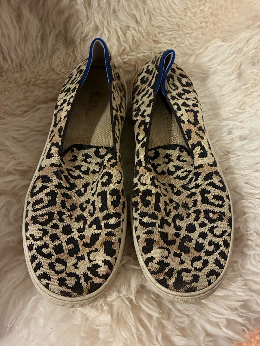 Rothy's Leopard-Print Slip-On Sneakers